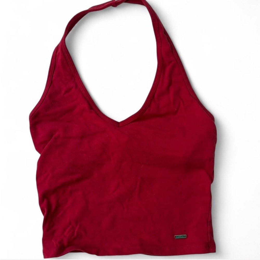 Red Hollister Halter Neck Top
